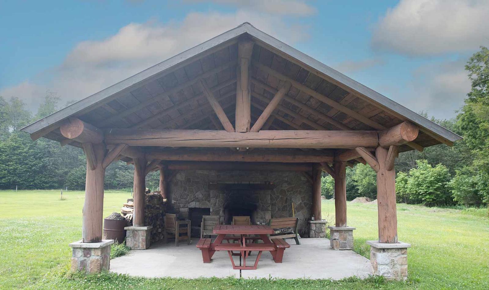 Pavilion with Fire Pit